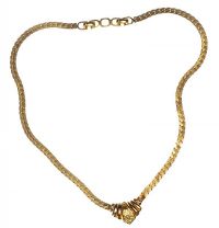 18CT GOLD PLATED METAL NECKLACE BY CHRISTIAN DIOR at Ross's Online Art Auctions