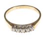 9CT GOLD FIVE STONE DIAMOND RING at Ross's Online Art Auctions