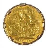 GEORGE V (1918) SOVEREIGN RING at Ross's Online Art Auctions