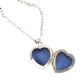 STERLING SILVER HEART-SHAPED LOCKET AND CHAIN at Ross's Online Art Auctions