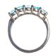 STERLING SILVER AND BLUE TOPAZ RING at Ross's Online Art Auctions
