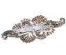 1930's WHITE METAL AND CRYSTAL DUET BROOCH at Ross's Online Art Auctions