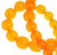 AMBER COLOURED RESIN BEADED NECKLACE at Ross's Online Art Auctions