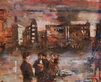BURNT CITY by Noel Murphy at Ross's Online Art Auctions