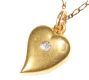 18CT GOLD AND DIAMOND HEART-SHAPED LOCKET AND CHAIN at Ross's Online Art Auctions