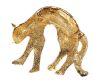 GOLD PLATE, ENAMEL AND CRYSTAL PANTHER BROOCH at Ross's Online Art Auctions