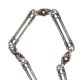 STERLING SILVER CHAIN AND BAR FOB at Ross's Online Art Auctions