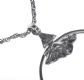 MAGNIFYING GLASS WITH STERLING SILVER PENDANT MOUNT ON A STERLING SILVER ROPE LINK CHAIN at Ross's Online Art Auctions