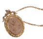 GOLD PLATED ENGRAVED LOCKET AND 9CT GOLD CHAIN at Ross's Online Art Auctions