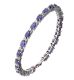 STERLING SILVER IOLITE AND DIAMOND BRACELET at Ross's Online Art Auctions