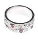 14CT WHITE GOLD RUBY, BLUE SAPPHIRE, PINK SAPPHIRE AND DIAMOND RING at Ross's Online Art Auctions