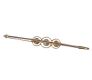 15CT GOLD AQUAMARINE AND SEED PEARL BAR BROOCH at Ross's Online Art Auctions
