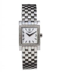 LONGINES STAINLESS STEEL AND DIAMOND LADY'S WRIST WATCH at Ross's Online Art Auctions