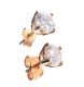 9CT GOLD AND CUBIC ZIRCONIA STUD EARRINGS at Ross's Online Art Auctions