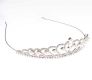 WHITE METAL CRYSTAL AND FAUX PEARL TIARA at Ross's Online Art Auctions