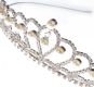 WHITE METAL CRYSTAL AND FAUX PEARL TIARA at Ross's Online Art Auctions