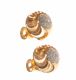 22CT YELLOW AND WHITE GOLD STUD EARRINGS at Ross's Online Art Auctions