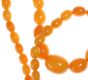STRING OF GRADUATED HONEY AMBER BEADS WITH METAL CLASP at Ross's Online Art Auctions