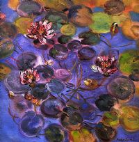 THE LILY POND by Nicola Russell at Ross's Online Art Auctions
