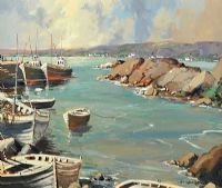 BURTONPORT HARBOUR, DONEGAL by George K. Gillespie at Ross's Online Art Auctions