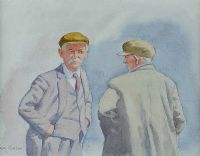 SENIOR CITIZENS, DONEGAL by Robert Taylor Carson RUA at Ross's Online Art Auctions