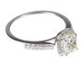 18CT WHITE GOLD AND DIAMOND HALO RING at Ross's Online Art Auctions