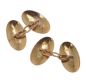 15CT GOLD CHAIN LINK CUFFLINKS at Ross's Online Art Auctions