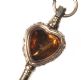 ANTIQUE ROLLED GOLD WATCH FOB KEY SET WITH CITRINE AND BLOODSTONE at Ross's Online Art Auctions