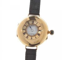 18CT GOLD FOB WATCH (CONVERTED TO WRIST WATCH) at Ross's Online Art Auctions