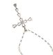 STERLING SILVER AND CUBIC ZIRCONIA CROSS PENDANT AND CHAIN at Ross's Online Art Auctions