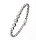 STERLING SILVER AND CUBIC ZIRCONIA LINE BRACELET at Ross's Online Art Auctions