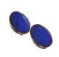 9CT GOLD AND LAPIS LAZULI EARRINGS at Ross's Online Art Auctions