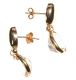 9CT GOLD AND CITRINE DROP EARRINGS at Ross's Online Art Auctions
