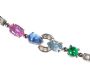14CT WHITE GOLD AND CRYSTAL BRACELET at Ross's Online Art Auctions