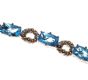 BALISSIMA BY EFFY BLUE TOPAZ BRACELET IN STERLING SILVER AND 18CT GOLD at Ross's Online Art Auctions