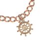 9CT ROSE GOLD CURB LINK BRACELET WITH CHARM at Ross's Online Art Auctions