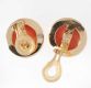 14CT GOLD AND CORAL STUD EARRINGS at Ross's Online Art Auctions