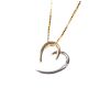 9CT GOLD AND DIAMOND HEART-SHAPED PENDANT AND CHAIN at Ross's Online Art Auctions