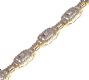 9CT GOLD AND DIAMOND BRACELET IN THE STYLE OF ART DECO at Ross's Online Art Auctions