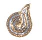 9CT GOLD COGNAC AND WHITE DIAMOND PENDANT at Ross's Online Art Auctions