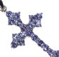 STERLING SILVER AND TANZANITE CROSS at Ross's Online Art Auctions