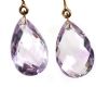 9CT GOLD AND AMETHYST EARRINGS at Ross's Online Art Auctions