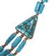 MULTI-STRAND TURQUOISE NECKLACE SET WITH STERLING SILVER BEADS AND CLASP at Ross's Online Art Auctions