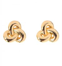 18CT GOLD CELTIC TRINITY KNOT EARRINGS at Ross's Online Art Auctions