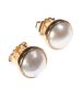 9CT GOLD AND MAB PEARL STUD EARRINGS at Ross's Online Art Auctions