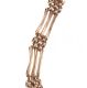 9CT ROSE GOLD GATE LINK BRACELET WITH ENGRAVED HEART-SHAPED PADLOCK CLASP at Ross's Online Art Auctions
