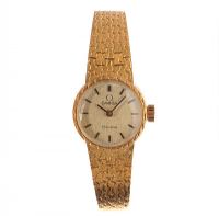 OMEGA 18CT GOLD LADY'S WRIST WATCH at Ross's Online Art Auctions