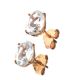 9CT GOLD AND WHITE TOPAZ EARRINGS at Ross's Online Art Auctions