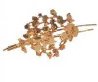 18CT GOLD BAR BROOCH at Ross's Online Art Auctions