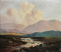 RIVER AND BOGLANDS, CONNEMARA by Douglas Alexander RHA at Ross's Online Art Auctions